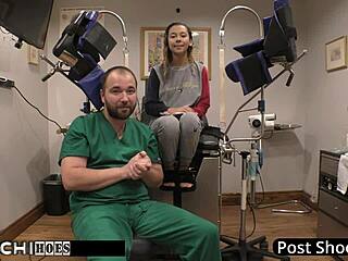 Doctor Gives Freshman Hitachi Orgasm