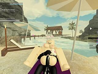 Blonde from New Zealand gets assfucked by monster cock! Riding and blowjob!