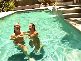 I, the brunette, decided to finger my blonde friend's pussy outdoors