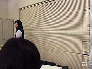 Intense Stress Release Sucking New Employee Yui Watanabe 1