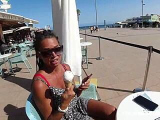 he invited me for cream, but i gave blowjob with big clit