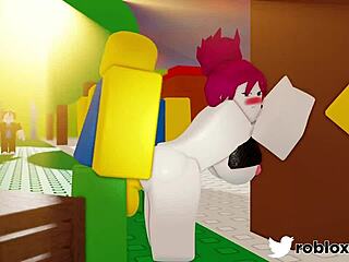 Intense Cum Scenes in Roblox Porn Parody!