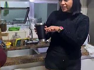 Friends Chat Before Entering The Dick