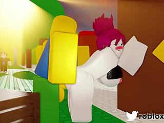 Intense Cum Scenes in Roblox Porn Parody!