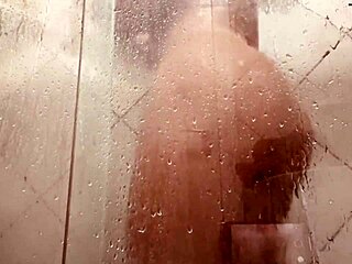Milf Films Washing Hairy Pussy In Bathroom With Big Clit And Wet Lips Solo