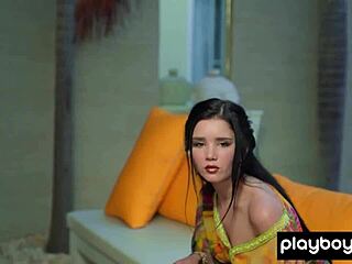 naked ukrainian beauty malena fend undresses