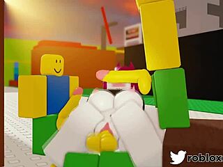 Intense Cum Scenes in Roblox Porn Parody!