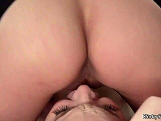 Busty Lesbian Dominates and Whips Redhead Slave in Bondage