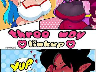 Intense Threeway Linkup Fnf Porn