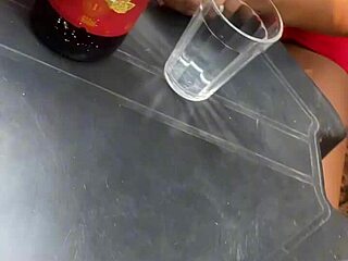 Exhibitionist Latina shows off at bar with married black man