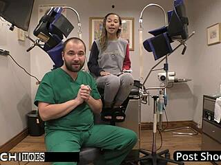 Doctor Gives Freshman Hitachi Orgasm