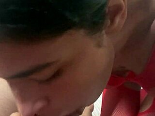 my latin girlfriend sucks friend's cock