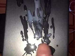 Big White Cock Cums During Solo Masturbation