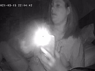 Milf Jackhammers Clit Before Bed Spy Cam