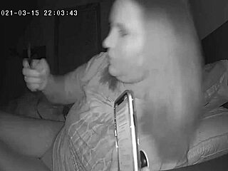 Milf Jackhammers Clit Before Bed Spy Cam