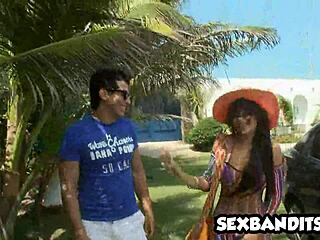 Fucking big ass Colombian Latina's tight anal hole