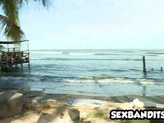 Fucking big ass Colombian Latina's tight anal hole