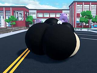 Thicc avatar shakes huge ass while dancing