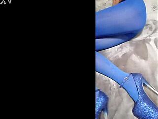 wow, this milf has a perfect body in pantyhose and heels