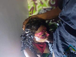 Lagos cute babe fucks bouncer in leather outfit for party entry quickie