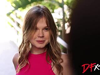 Ebony queen cheats with sexy blonde babysitter