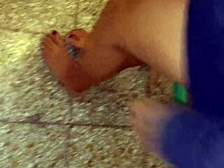 the latina shemale sucks my cock then i fuck her ass in the kitchen close up