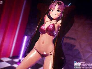 Yuka's dynamic hip swing dance! So sexy with big tits 😍