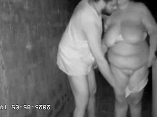 Hidden Camera Catches Stepmom's Creampie Encounter with Stepson in Alley Squirting Chaos