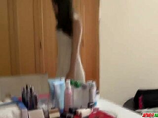 shy mayu kawai gets a strong fuck at home