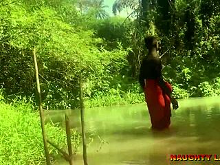 Ebony African wife meets her pastor for water baptism. Full video available on Xvideo Red.