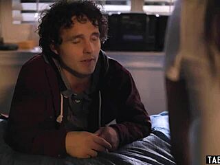 Late night party leads teens to explore lesbian sex with oral and licking