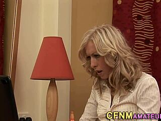 cfnm milf amateur says, 'want me to jerk your cock?'