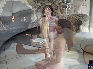 Sexy milf Kenna Vanessa in lingerie and stockings strips naked