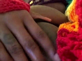 Homemade Ebony Amateur Squirt Solo with Dildo on Big Ass