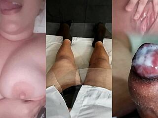 Ex-girlfriend provokes with tits until I cum hard!