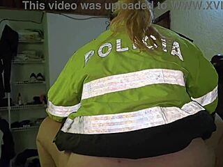 Blonde Police Officer Gets Great Sitting On My Cock In Office