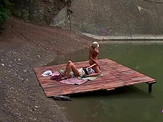 Blonde And Brunette Medieval Hotties Lick And Finger Asses Outdoors!