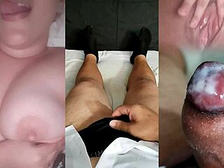 Ex-girlfriend provokes with tits until I cum hard!