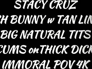 stacy's fat ass gets pounded in doggystyle and creamed by big cock