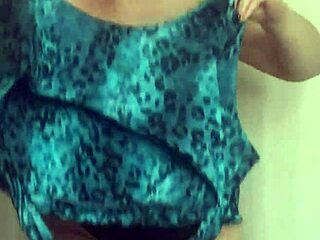 Trying on bikini bras