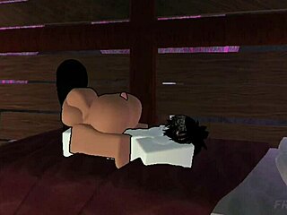 Lightskin bitch with big tits and ass begs for monster cock and gets fucked hard