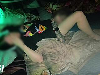 Sex On Squeaky Hotel Bed Threesome