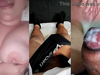 Ex-girlfriend provokes with tits until I cum hard!