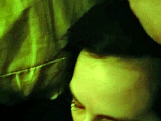 hot amateur giving blowjob getting throat fucked