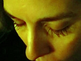 hot amateur giving blowjob getting throat fucked