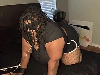 Ebony BBW wife loves being treated like a fuck doll!