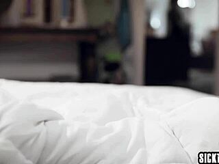 Dirty Stepmom Helps Big Cock Stepson With Hands