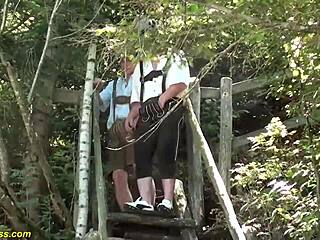 Extreme german family therapy turns into beach orgy with big cocks