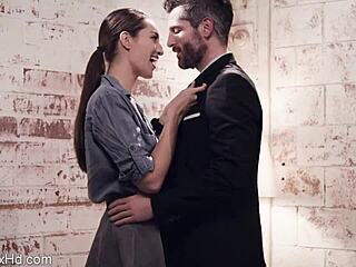 Hot Long-Leg Brunette Fucking Her Boss in Office