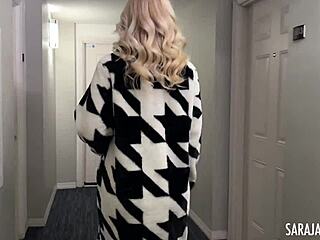 sexy milf sara jay licks big tits and ass